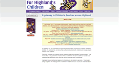 Desktop Screenshot of forhighlandschildren.org