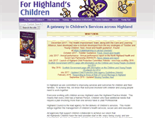 Tablet Screenshot of forhighlandschildren.org